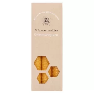Image of Set of 3 Beeswax Candles