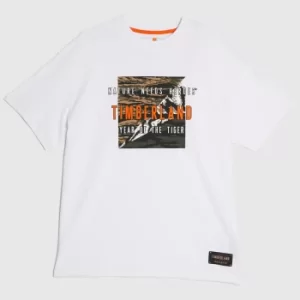 Image of Timberland Year Of The Tiger Tshirt In White