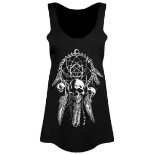 Image of Unorthodox Collective Ladies/Womens Gothic Dreamcatcher Floaty Vest (X Large (UK 14-16)) (Black)