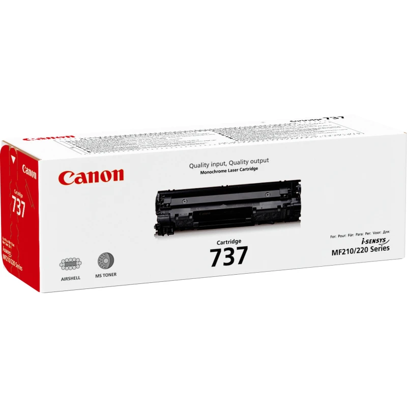 Image of Canon 737BK Black Standard Capacity Toner Cartridge 2.4k pages - EXRCA737
