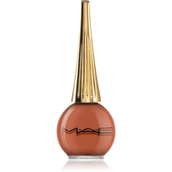 Image of MAC Cosmetics Nail Lacquer Aute Cuture Starring Rosalia Nail Polish Shade Chocolate Amargo 13ml