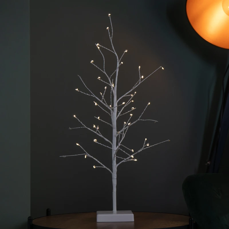 Image of 60cm Battery Operated Micro Light up Christmas Twig Tree with 48 Warm White LEDs