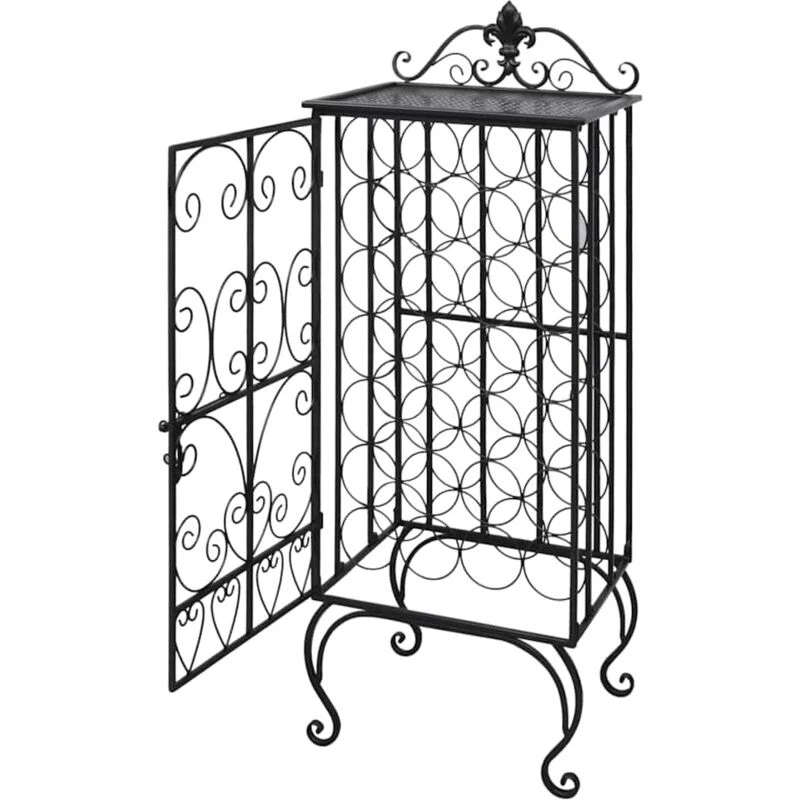 Image of Metal Wine Storage Wine Rack Wine Stand Display Organizer 28 Bottles Iron