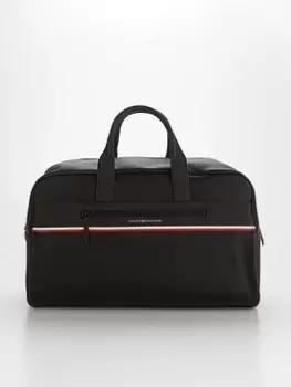 Image of Tommy Hilfiger Stripe Duffle Holdall Bag - Black, Men