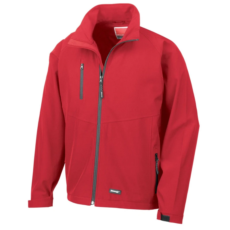 Image of Result Result Men Soft Shell Jacket in Red Size: X-Small Red XS Male 5063527610157