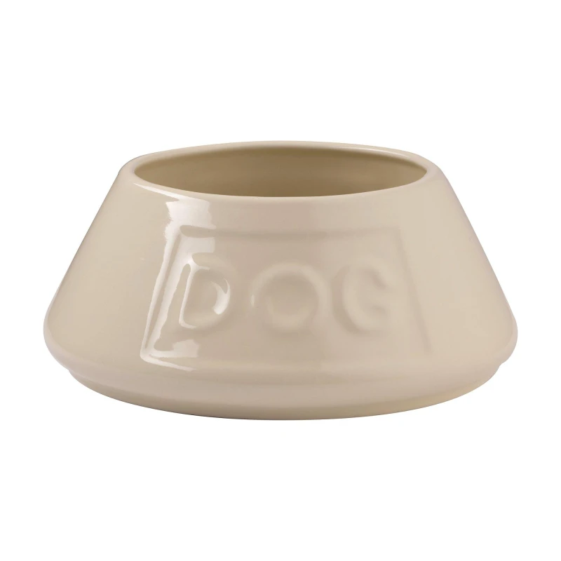 Image of Mason Cash Non-Tip Dog Bowl 21cm Dog Bowls 21cm Cream 71091869000