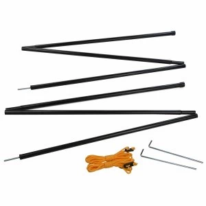 Image of Canopy Steel Pole Set Black