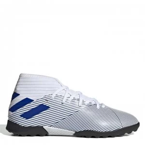 Image of adidas Nemeziz 19.3 Childrens Astro Turf Trainers - White/TeamRoyal