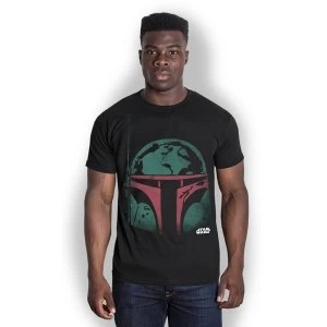 Image of Star Wars - Boba Head Unisex Small T-Shirt - Black