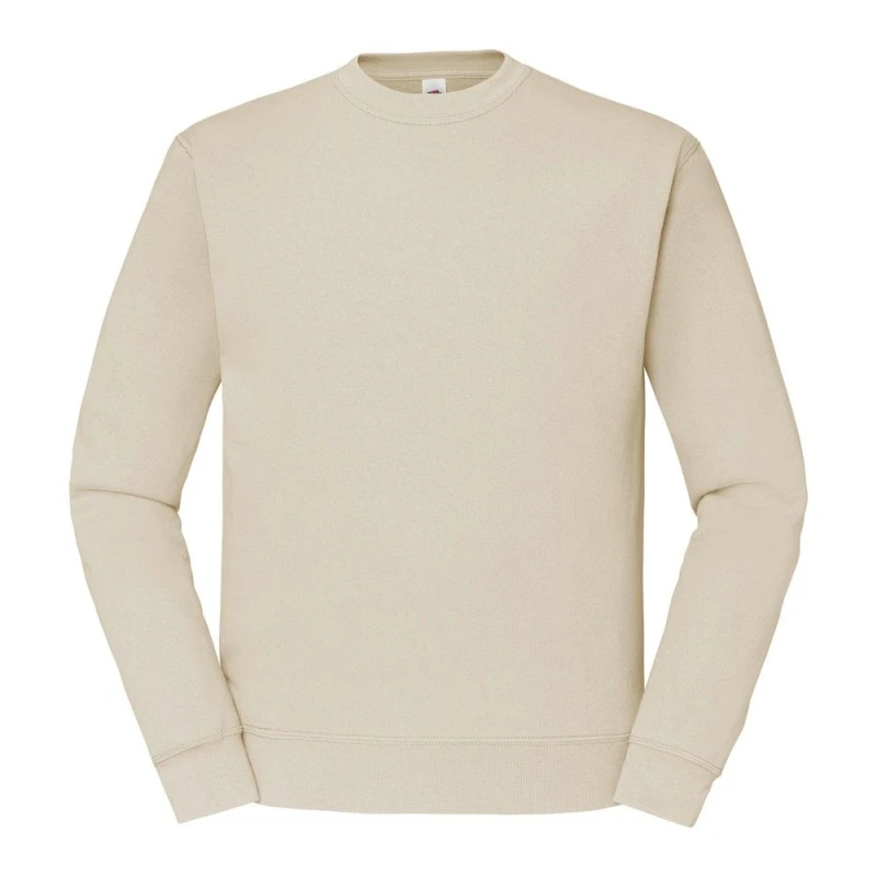 Image of Fruit Of The Loom Fruit of the Loom Men Classic 80 20 Set-in Sweatshirt in Natural Size: Small Natural S Male 5063238613126