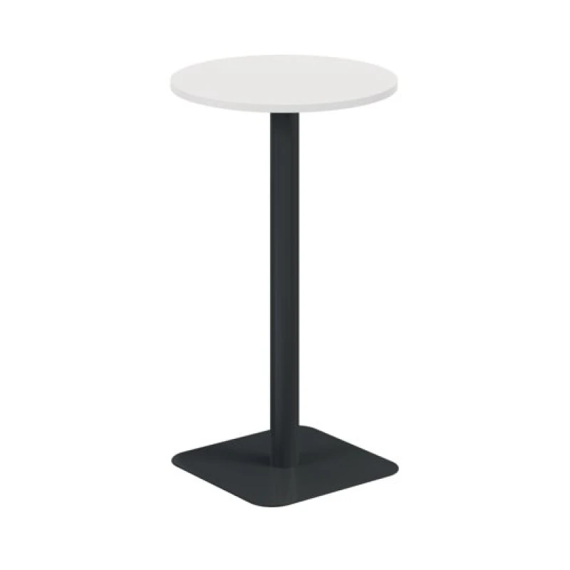 Image of Jemini Origin 600mm High Table White/Black KF800151