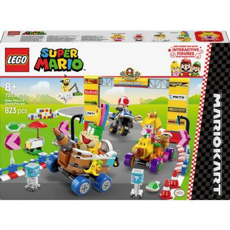 Image of Lego Super Mario Mario Kart - Baby Peach & Grand Prix Set One Colour WBG11 Unisex