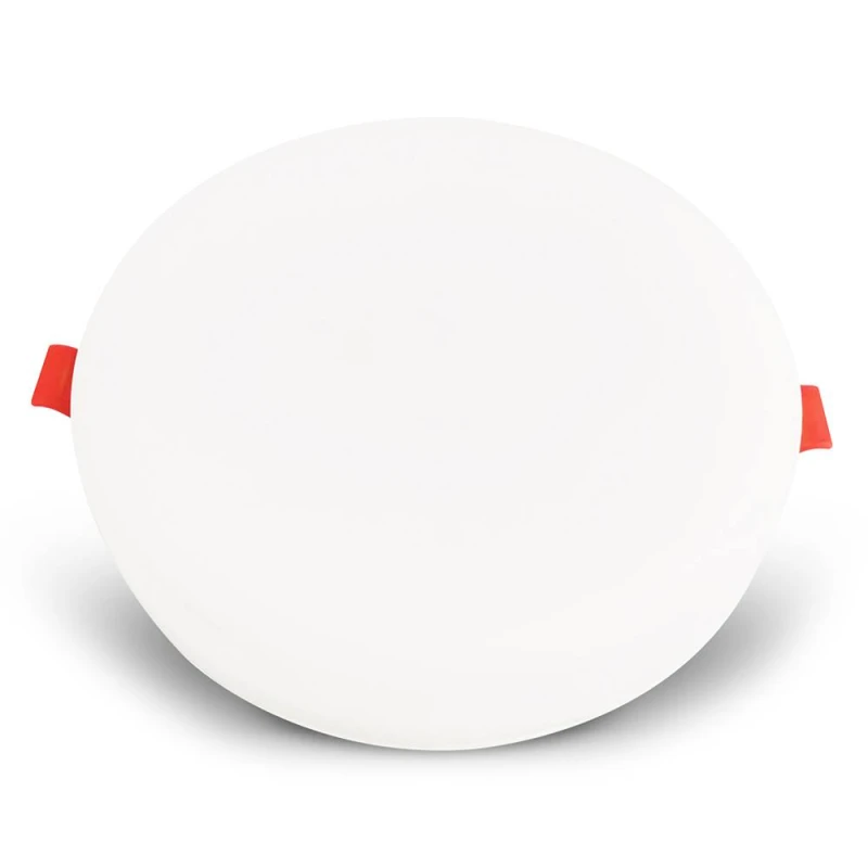 Image of ENER-J Pack of 4 12W Frameless Recessed Surface Super LED 105mm Round 3000K P in White White Unisex