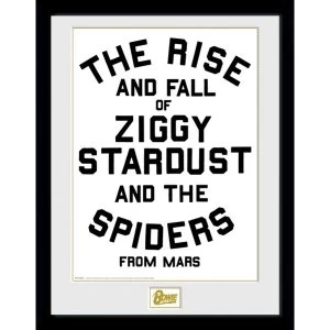 Image of David Bowie The Rise and Fall Collector Print