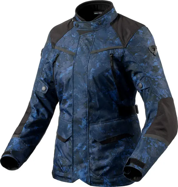 Image of REV'IT! Voltiac 3 H2O Jacket Lady Camo Blue Size 36