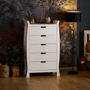 Image of Stamford Tall 5 Drawer Chest White