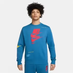 Image of Nike NSW Crew Sweater Mens - Blue