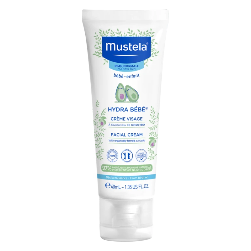 Image of Mustela Bebe Hydra Bebe moisturising face cream for children from birth 40ml