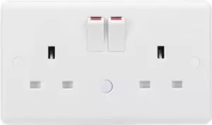 Image of KnightsBridge 13A 2G DP switched socket with night light function