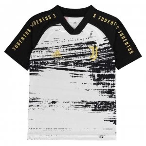 Image of adidas Juventus Pre Match Shirt 2020 2021 Junior - White/Black