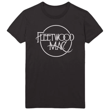 Image of Fleetwood Mac - Classic Logo Unisex Medium T-Shirt - Black