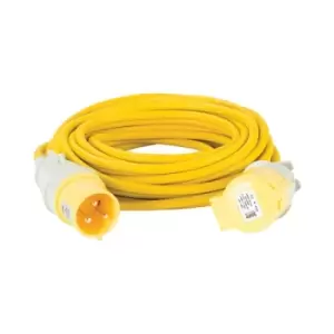 Image of Defender Extension Lead Yellow 4mm2 32A 14m - 110V