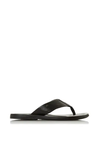 Image of Dune London 'Fred' Leather Sandals Black