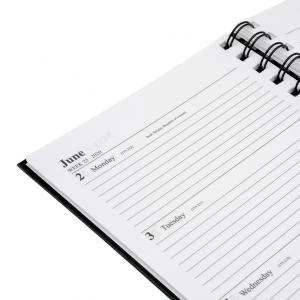 Image of Office 2020 Diary Week to View Wirobound Vinyl Coated Board A5