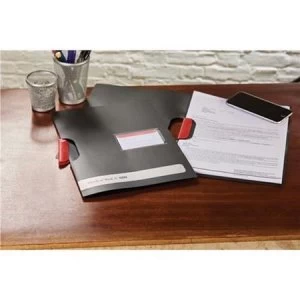 Image of Black n Red A4 Swing Clip File 1 x Pack of 5