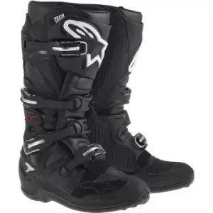 Image of Alpinestars Tech 7 Motocross Boots, black, Size 42, black, Size 42