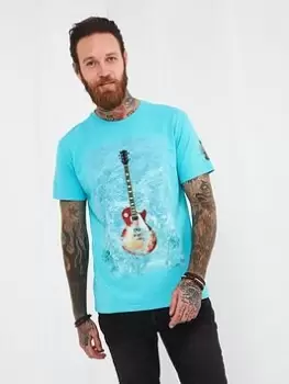 Image of Joe Browns Sound Waves Tee - Blue Size L, Men