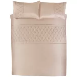 Image of Belle Maison Monaco Blush Sequined Diamond Geometric King Duvet Cover Set Bedding Set - Blush