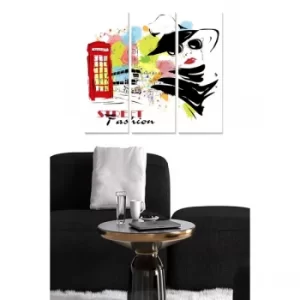 Image of MDF5692970 Multicolor Decorative MDF Painting (3 Pieces)