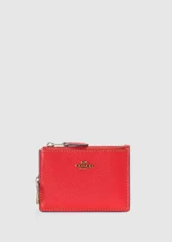 Image of Coach Womens Mini ID Skinny Red Card Holder