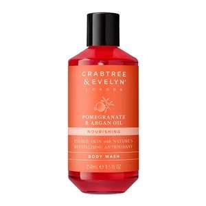 Image of Crabtree & Evelyn Pomegranate and Argan Oil Body Wash 250ml