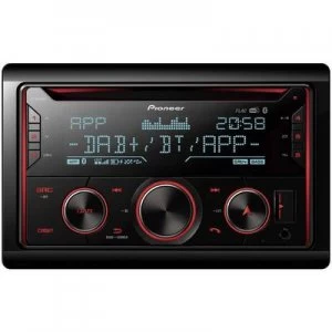 Image of Pioneer FH-S820DAB Double DIN car stereo DAB+ tuner, Bluetooth handsfree set, AppRadio
