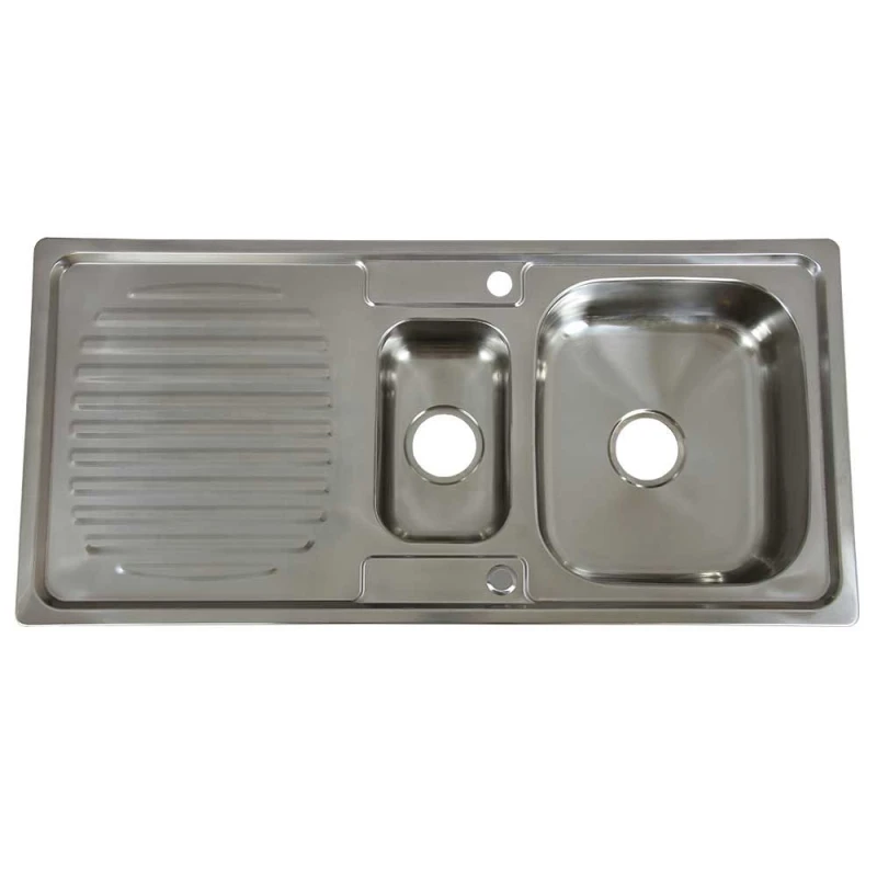 Image of KUKOO KuKoo Stainless Steel Kitchen Sink Basin, Reversible 1.5 Bowl, 5060225630098