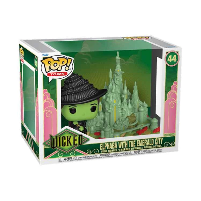 Image of Funko POP Town: Wicked - Elphaba with The Emerald City - Collectable Vinyl Figure - Gift Idea - Official Merchandise - for Kids & Adults - Movies Fans