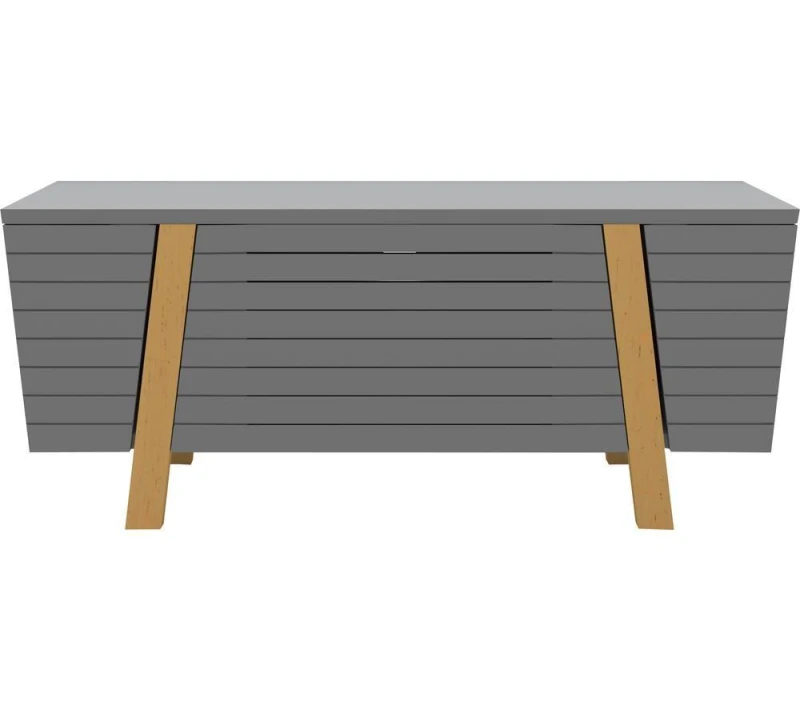 Image of ALPHASON Florence 1200 mm TV Stand - Grey & Oak, Brown,Silver/Grey 5060669117841