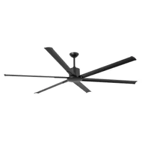 Image of Andros Extra Large Black Ceiling Fan With DC Motor, 6 Speed