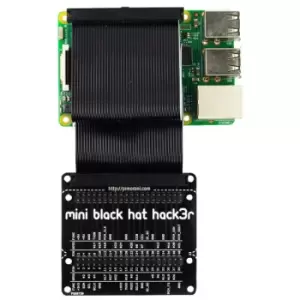 Image of Pimoroni PIM169 Mini Black HAT Hack3r Assembled for Raspberry Pi