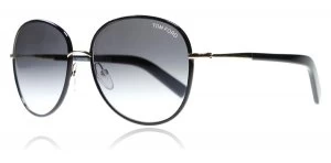 Image of Tom Ford Georgia Sunglasses Shiny Black 01B 59mm