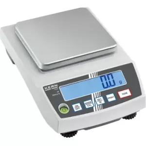 Image of KERN Precision scales, with programmable weighing unit, weighing range up to 2 kg, read-out accuracy 0.1 g, weighing plate 130 x 130 mm