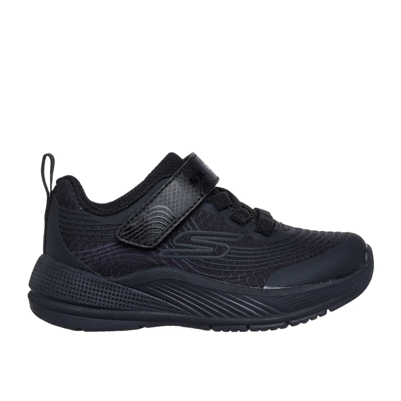 Image of Skechers Kids Lightweight Gore and Strap Runners Triple Black male C5 (22)
