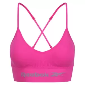 Image of Reebok Terri Cotton Bra Womens - Pink