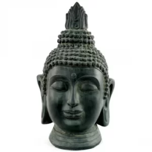 Image of Stone Effect Buddha Head Large Statue