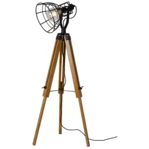 Image of Lucide JOSHUA - Tripod Floor Lamp - 1xE27 - Black