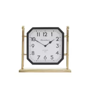 Image of Hampstead Mantel Clock - Black & Gold