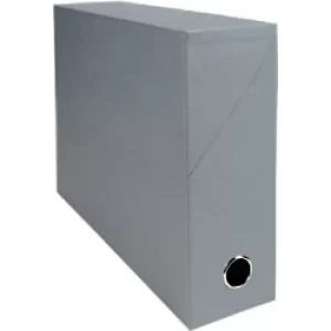 Image of Exacompta Transfer Boxes 90mm, Grey, Pack of 5