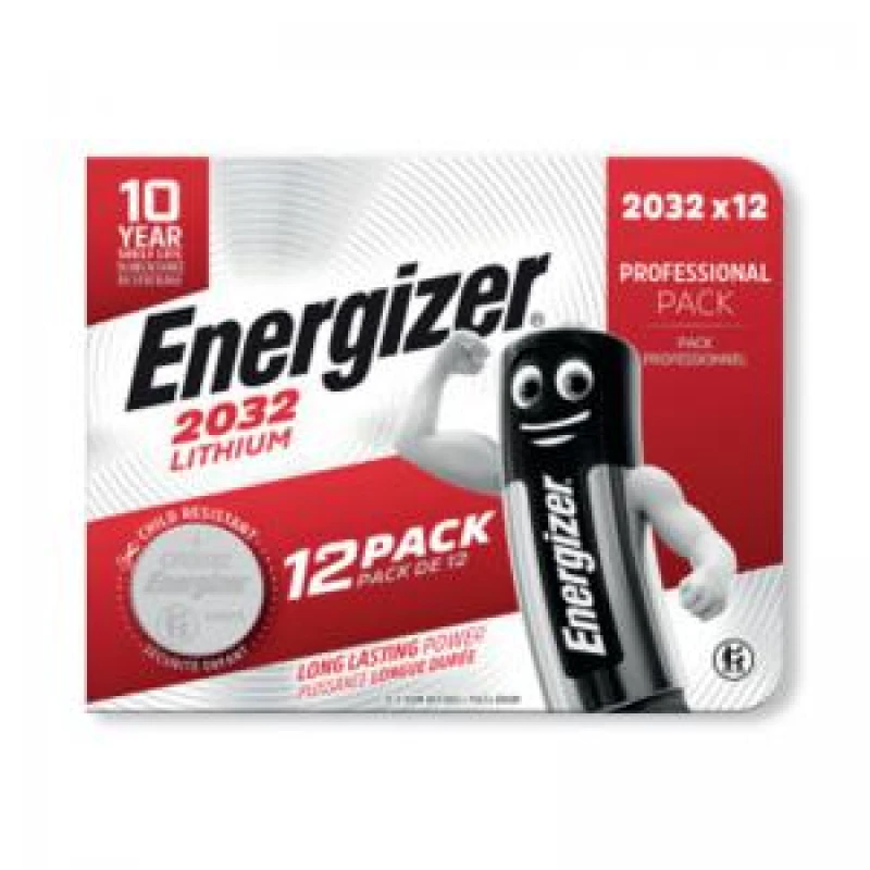 Image of Energizer Energizer Lithium CR2032 Coin Cell (Pack of 12) 7638900453850 7638900453850